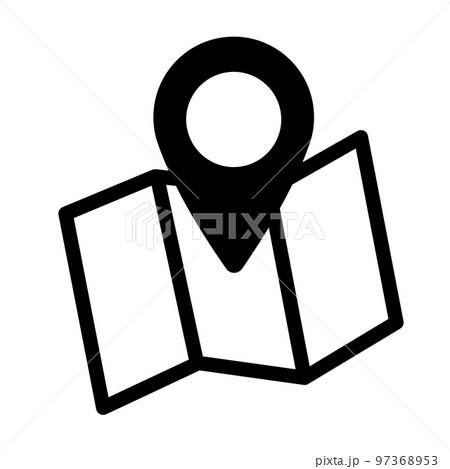 これは地図のアイコンのイラストです。 これは地図のアイコンのイラストです。 97368953