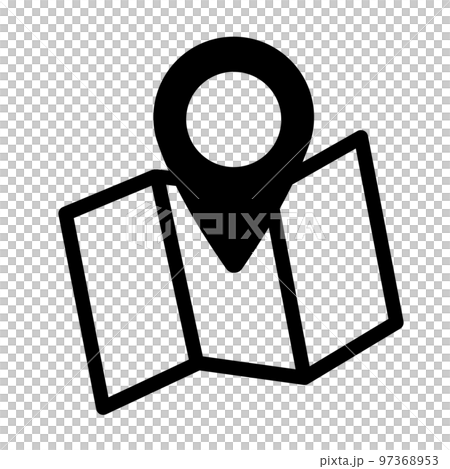 これは地図のアイコンのイラストです。 これは地図のアイコンのイラストです。 97368953