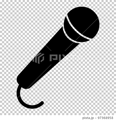 This is an illustration of the microphone icon. This is an illustration of the microphone icon. 97368958