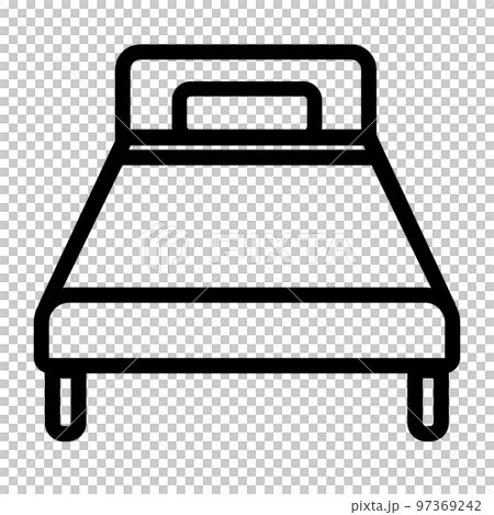這是床圖標的插圖。 97369242