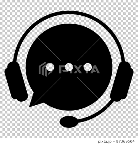 This is an illustration of a call center icon. 97369504