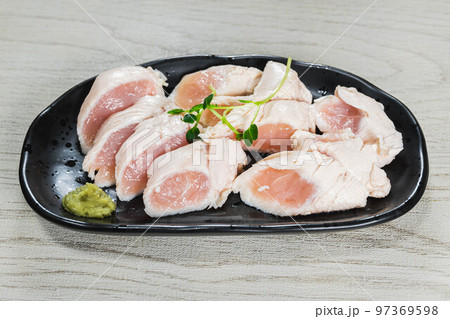 鶏ささみのたたき　ワサビ添え 97369598