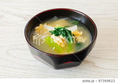 小松菜が入ったかき玉汁 97369622