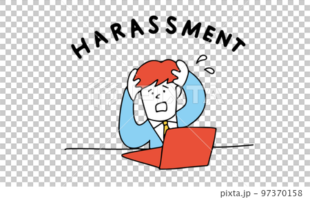 一名經理在工作場所騷擾、副騷擾、權力騷擾中苦苦掙扎的例證 97370158