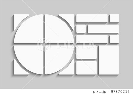 Template collage of thirteen frames, images, photo 97370212
