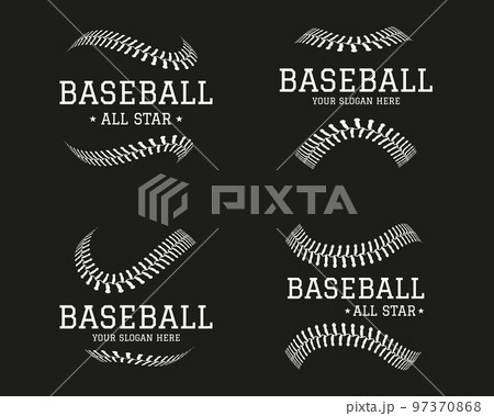 Baseball American Sports Tee Graphic Design Stock Vector