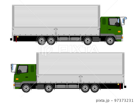 大型トラックの右向きと左向き 97373231