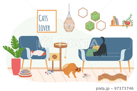 Cats Lover Room Background Cats Lover Room Background 97373746