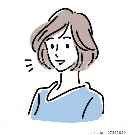 女性のイラスト素材 97375029