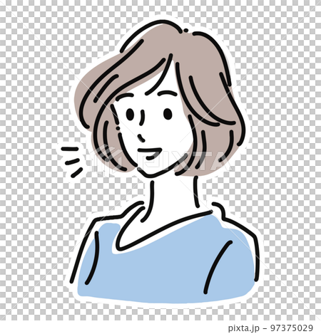 女性のイラスト素材 97375029