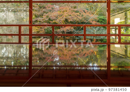 旧竹林院の紅葉(滋賀県大津市坂本) 旧竹林院の紅葉(滋賀県大津市坂本) 97381450
