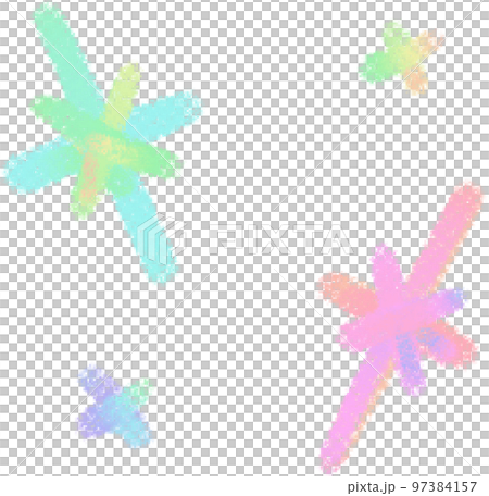 Rainbow line Star illustrations 97384157