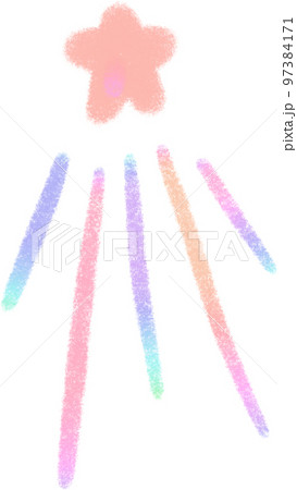 Rainbow line Star illustrations Rainbow line Star illustrations 97384171