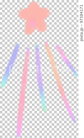 Rainbow line Star illustrations Rainbow line Star illustrations 97384171