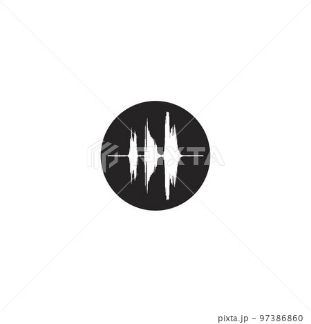 sound signal icon 97386860