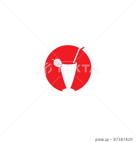 strawberry juice logo 97387820