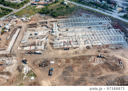 huge construction site huge construction site 97388875