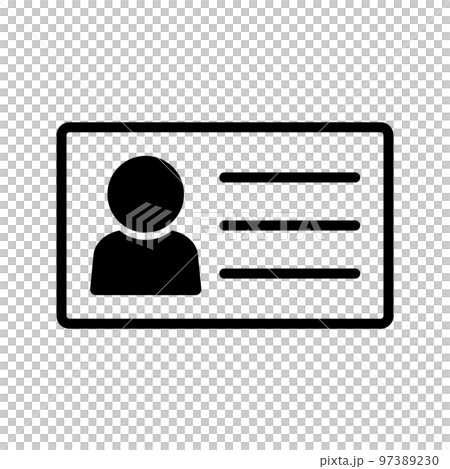 A photo ID card. vector. 97389230