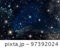 カラフルな星空の背景テクスチャ 97392024