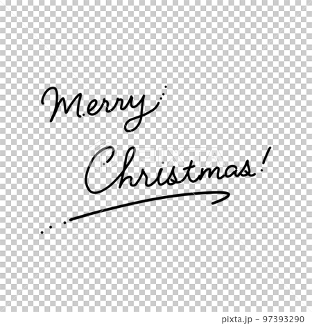 メリークリスマスの手描き飾り文字セット メリークリスマスの手描き飾り文字セット 97393290