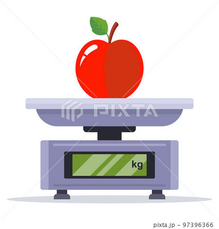 iron grocery scales for weighing goods. 97396366