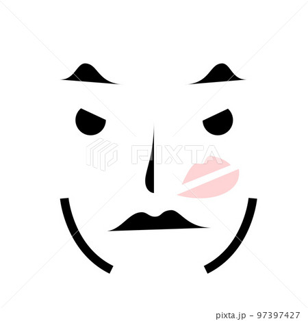 Vector angry cute girl in unmatched style 97397427