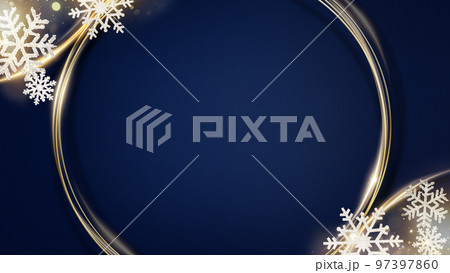 ラグジュアリーな雪の背景 97397860