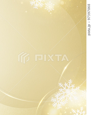 ゴールドの雪の背景 ゴールドの雪の背景 97397868