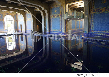 Hearst Castle in San Simeon California. 97398689
