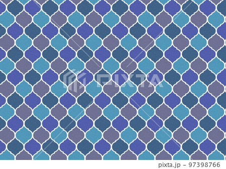 モロッコタイル　シームレスパターン 97398766