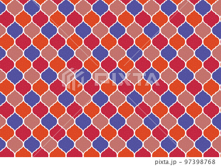 モロッコタイル シームレスパターン モロッコタイル シームレスパターン 97398768