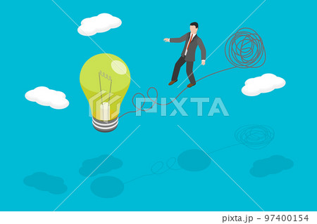 3D Isometric Flat Vector Conceptual Illustration of Easy Solution 3D Isometric Flat Vector Conceptual Illustration of Easy Solution 97400154