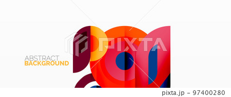 Geometric modern abstract background design 97400280