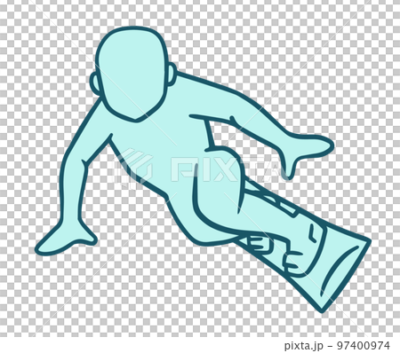 snowboarder toe side silhouette color 97400974