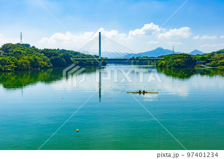 美しい府中湖　府中湖大橋 97401234