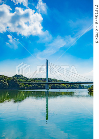 美しい府中湖　府中湖大橋 97401322