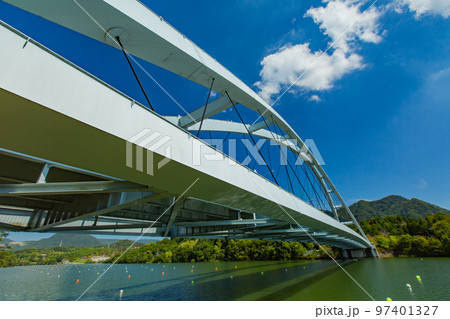 美しい府中湖 府中湖大橋 美しい府中湖 府中湖大橋 97401327