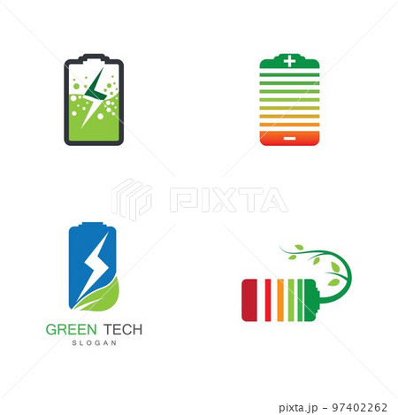 Eco energy battery vector icon Eco energy battery vector icon 97402262