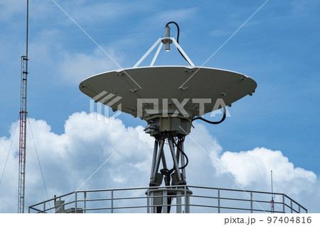 satellite equipment and bluesky and cloud  97404816