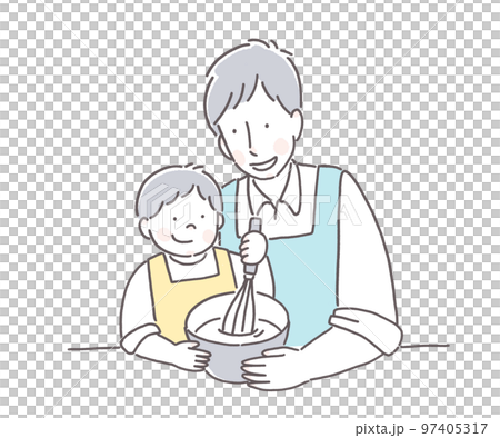 Parents enjoying cooking 97405317