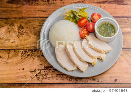 蒸し鶏のランチ 蒸し鶏のランチ 97405643