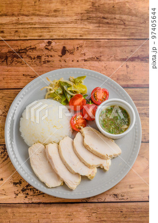 蒸し鶏のランチ 蒸し鶏のランチ 97405644