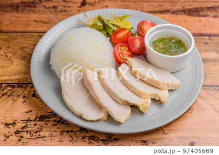 蒸し鶏のランチ 蒸し鶏のランチ 97405669