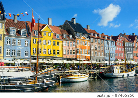 デンマークの首都コペンハーゲンの美しい風景 97405850