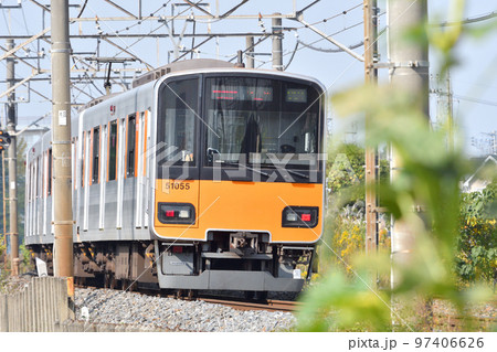 鉄道 私鉄 東武伊勢崎線 50000系 51055F(南栗橋) 鉄道 私鉄 東武伊勢崎線 50000系 51055F(南栗橋) 97406626