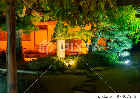 栗林公園 秋のライトアップ紅葉が最高 栗林公園 秋のライトアップ紅葉が最高 97407545