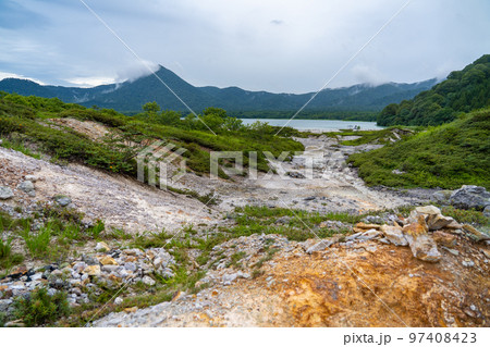 霊場恐山　恐山菩提寺　宇曽利湖（青森県むつ市） 97408423