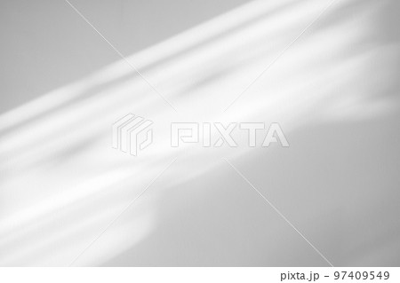 Window shadow drop on white wall background 97409549