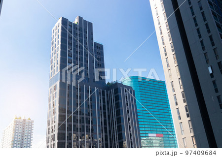 residential buildings in the city center residential buildings in the city center 97409684