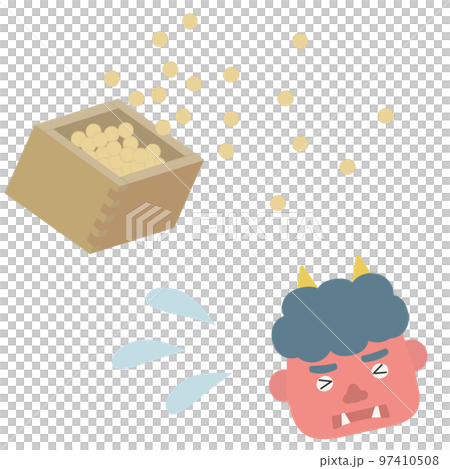 Mamemaki on Setsubun and the red demon running away 97410508